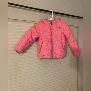 Baby girls reversible north face jacket